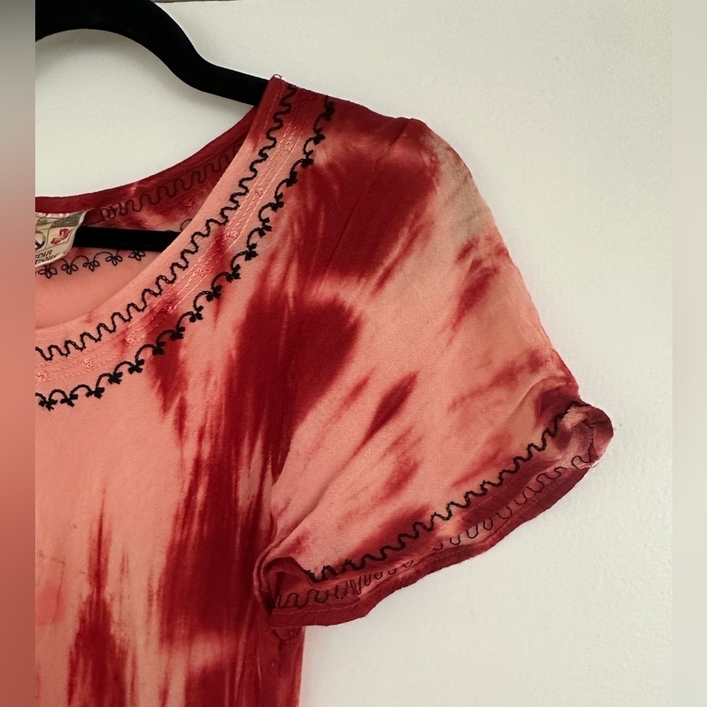 India Boutique Bohemian Style Tie Dye Blouse - Picture 4 of 8